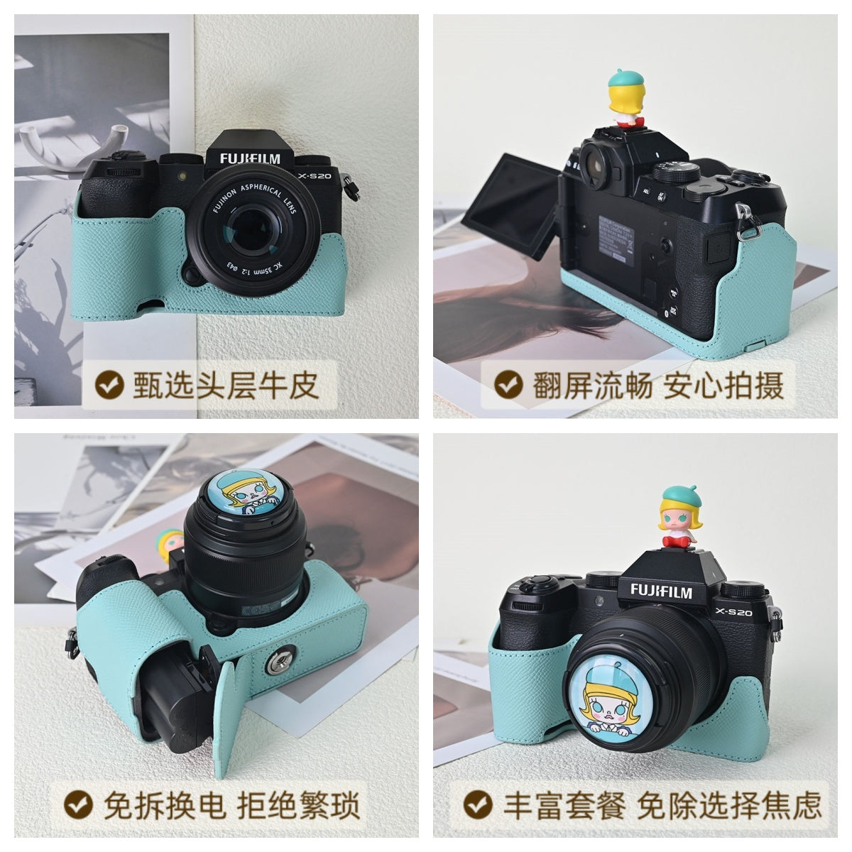 Fuji XT30 3-cü nəsil XT5 kamera çantası XT50 qabıq XM5 həqiqi dəri XS20 qoruyucu qutu X100VIXE5 üçün uyğundur
