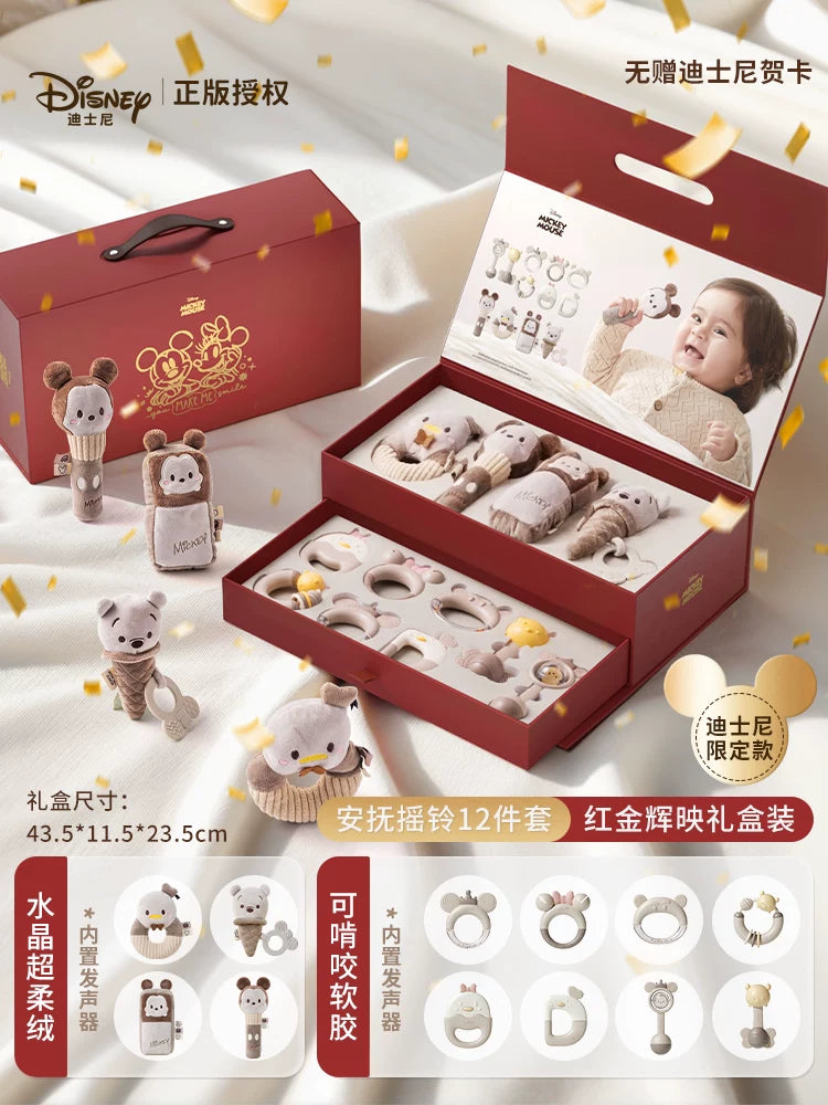 0-6 aylıq körpələr üçün Disney körpə oyuncaqları: Fiziki güc tələb edən Yeni il hədiyyələri, təbrik hədiyyələri, kiçik körpələr üçün əl çalğıları.