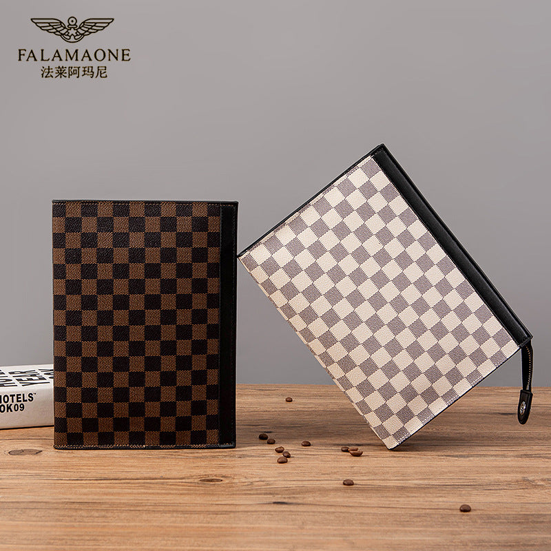 Fala Armani Lüks Plaid Kişi Çantası Gündəlik Lüks Klip Çantası Biznes Gündəlik Qoltuqaltı Çantası Kişi Çantası