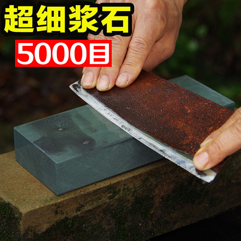 Li Shijiang Su Damlası Yaşıl Təbii Məişət Mətbəx Bıçağı İtiləyici Daş İncə Taşlama Whetstone Böyük Kenarlı Kobud Taşlama İncə Bıçaq İtiləyicisi