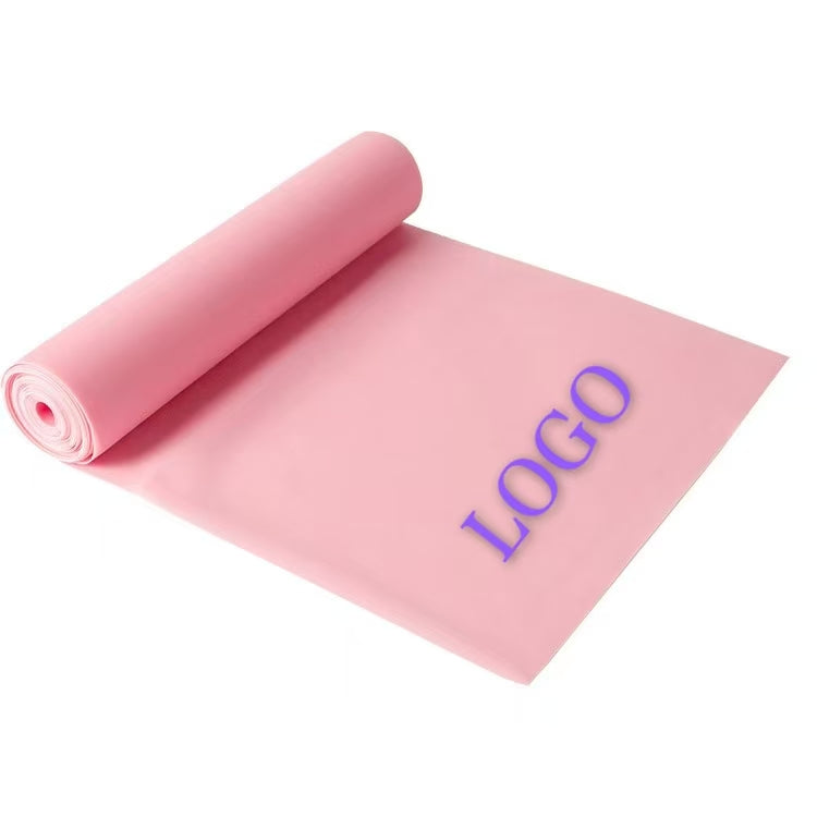Uzun elastik band loqotipi yoga elastik bant uşaqlar rəqs qalınlaşdırılmış uzanır fitness müqavimət band omba müqavimət bandı