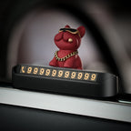 Tuhao FA İt Döyüşən Avtomobil Müvəqqəti Dayanacaq Telefon Nömrəsi İşarəsi Avtomobil Dekorasiyası Avtomobil Müvəqqəti Parkinq Kartı Dayanacaq Kartı