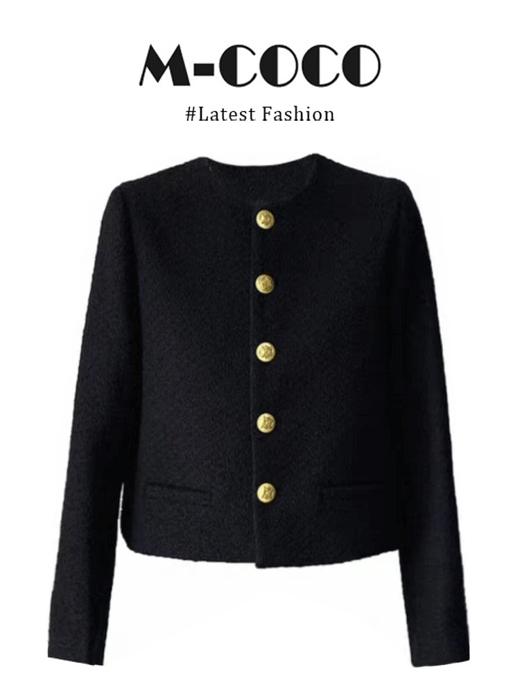 MARIECOCO 2025 Autumn Plus Size French Chic Long Sleeve Jacket and Pants Suit