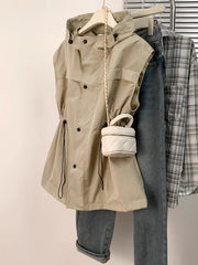 Avropa üslubunda qadın başlıqlı iş geyimi jileti, yeni stil, böyük ölçü, şık dizayn, incə bel, jilet top.