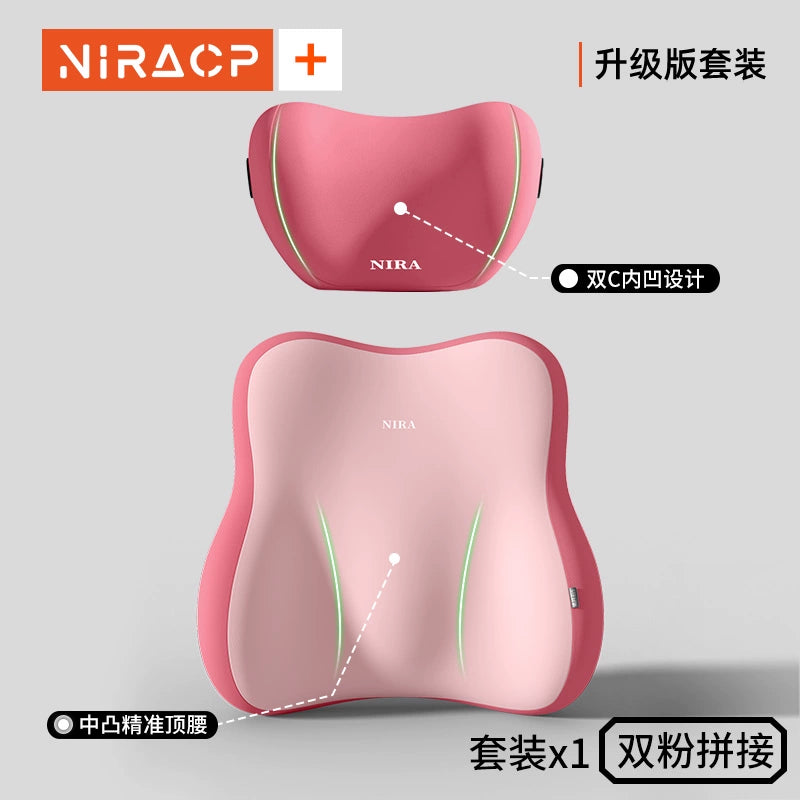 Alman Avtomobil Bel Yastığı Başlıq Dəsti Uzun Müddət üçün Sürücü Bel Dəstəyi Əlverişli Gadget Avtomobil Oturacaq Dəstəyi Yastığı Bütün İl Boyu Neytral