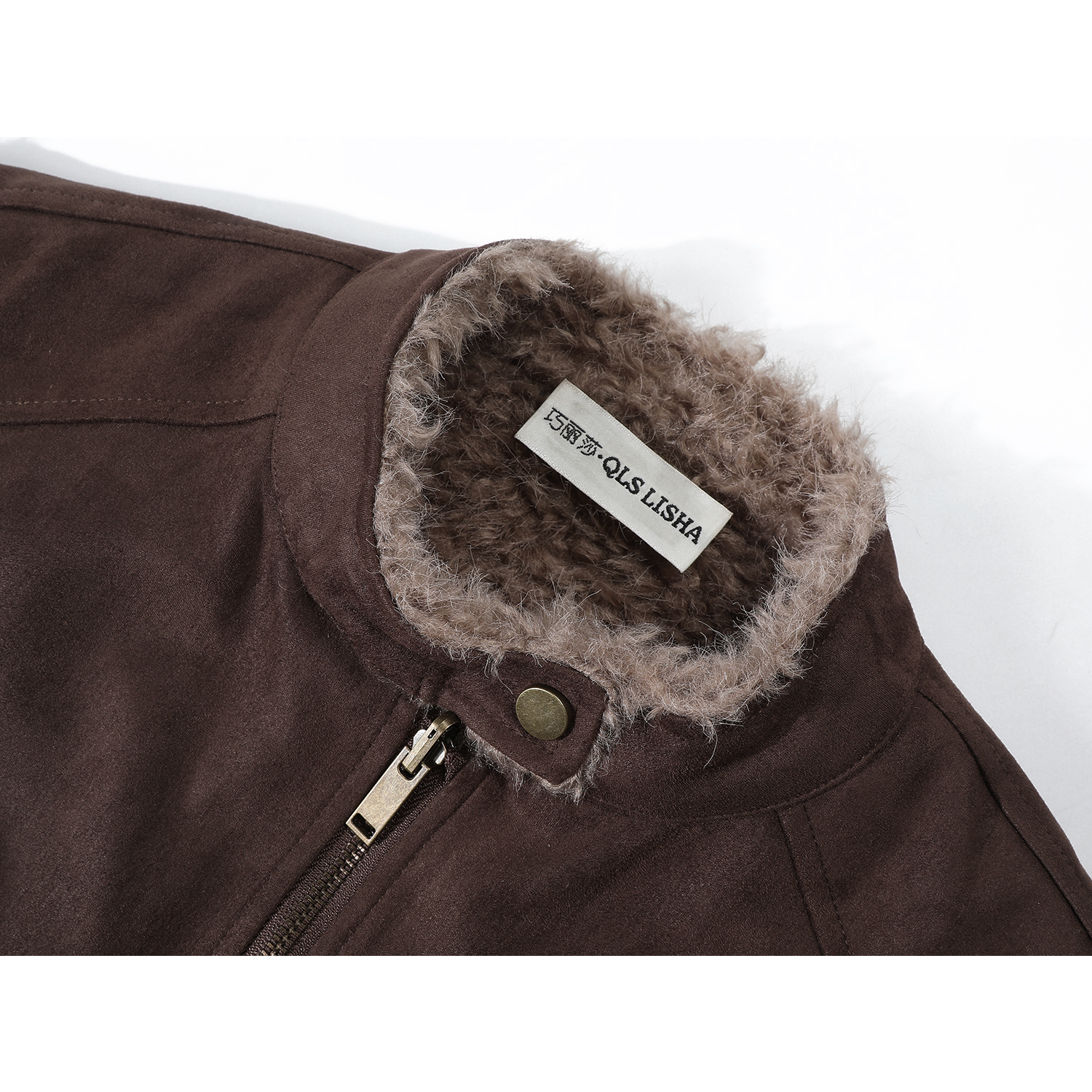 Chorlisa Qadınlar üçün Koreya Qəşəng Geriyə Bərpa Olunan Jilet, Payız/Qış Retro Quzu Yunlu Üst Geyim, Dəbli və Dəbli