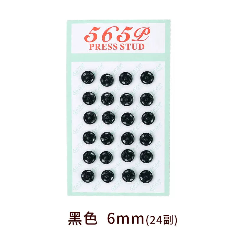 Sabit metal tüpürcək dəsmal 6 mm gizli toqqa 565 təkan düyməsi böyük yapışdırıcı düymə mini ekspozisiyaya qarşı görünməz mis düymə