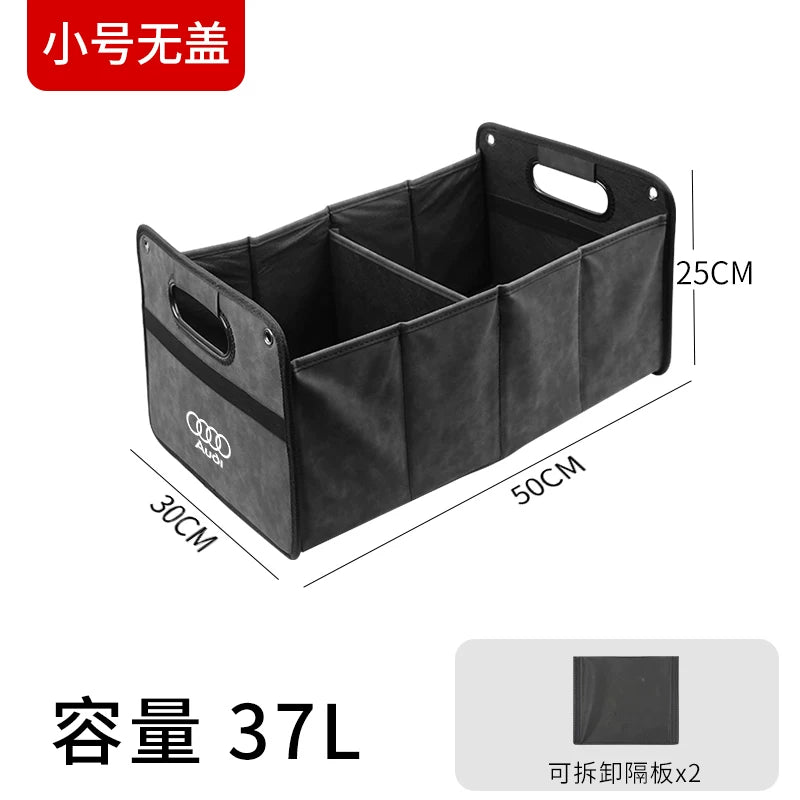 Audi ilə uyğun qatlanan baqaj saxlama qutusu, A6L, Q7, Q5L, A4L, Q3 üçün avtomobil daxili aksesuarlarının modifikasiyası