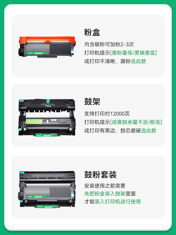 Qardaş dcp7080d toner kartuşu üçün uyğundur 7180dn mfc7380 printer toner kartuşu tn2325 toz kartuşu hl2260d 7480d DR2350 baraban rafı 7880DN 2560DN 911-ə daxil olmamışdan əvvəl