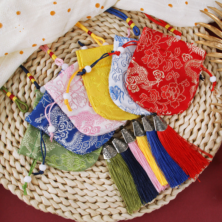 Çin üslubunda qədim üslubda çanta boş çanta kisə çantası Dragon Boat Festivalı əl istehsalı DIY materialı kisə çantası, portativ çanta