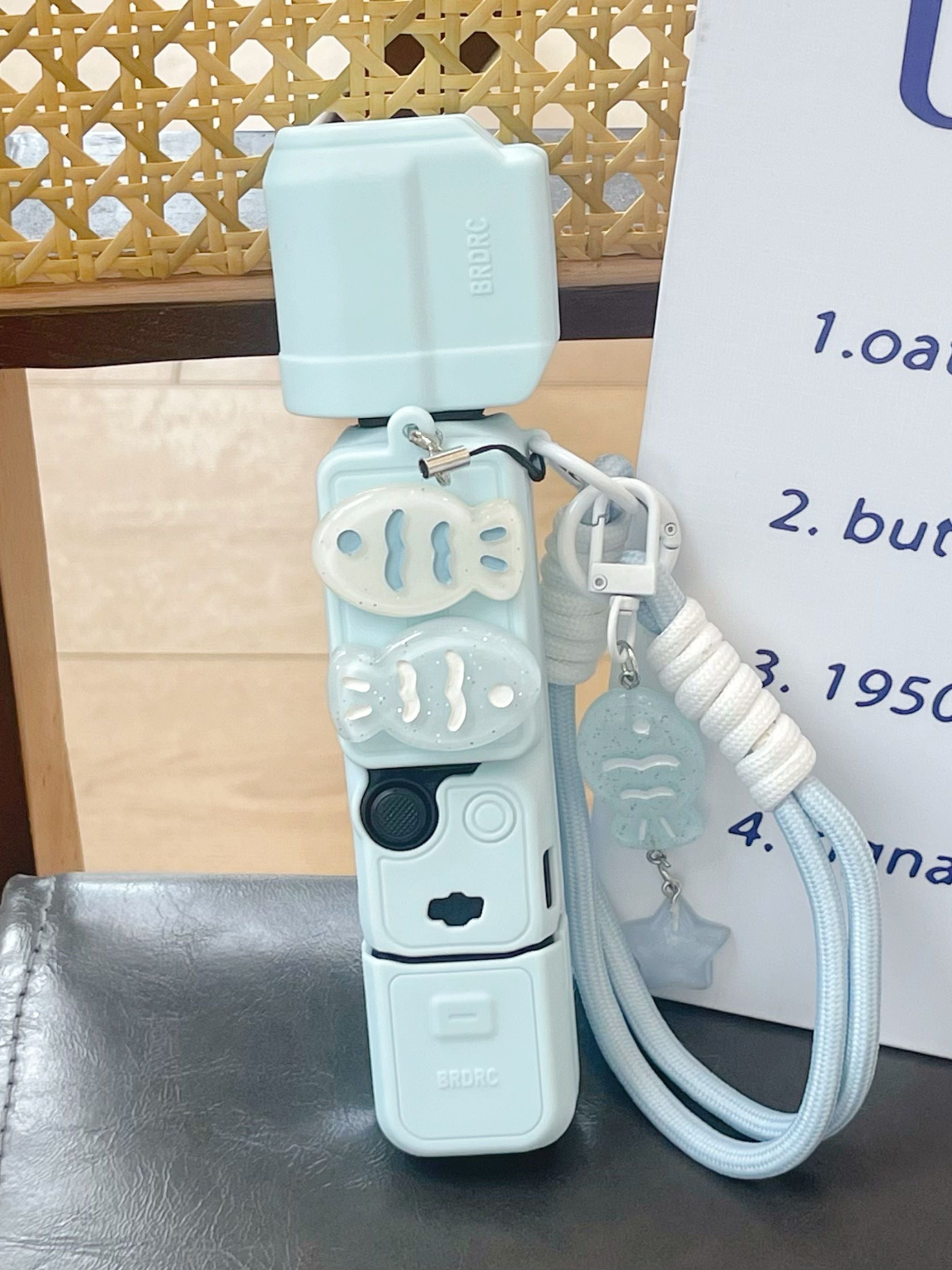Sevimli kiçik balıq DJI qoruyucu qabıq cib 3 qoruyucu örtük silikon xarici örtük soyutma gimbal kamerası itməyə qarşı lanyard 4