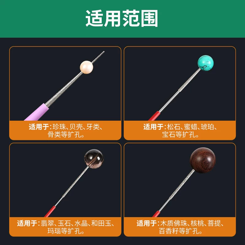 Wenwan manual reaming iynə mirvari jade jade muncuq arı mumu zümrüd zımbalama qazma əl qazma alət artefakt