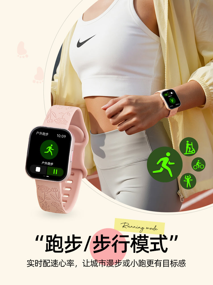 İdman saatı qadınların ürək döyüntüsü hrv yuxu ürək dərəcəsi qaçış fitness yoga ödənişi bluetooth telefon ağıllı bilərzik 9