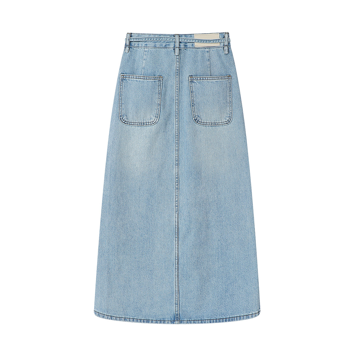 Cholisa-nın super şirin və özünəməxsus denim midi ətəyi, qadınlar üçün yeni yay stili, yüksək belli, arıqladan və zərifdir.