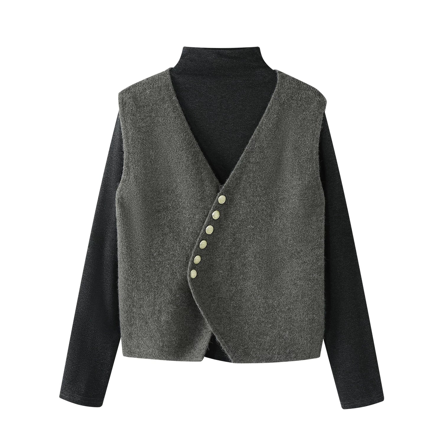 Payız və qış üçün Chorlisa sviter və hırka dəsti, rahat və zərif trikotaj geyimlərin tam dəsti.