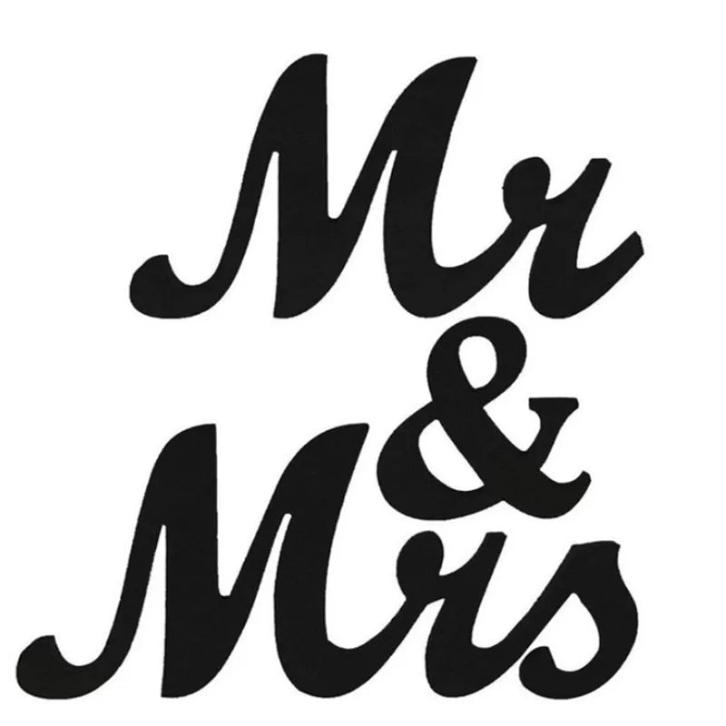 MR MRS TOY letter ornaments, wedding-themed decorations, wedding room setup, wedding party props