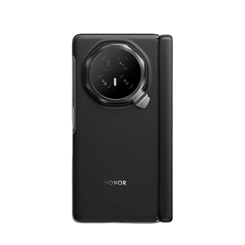 Honor Original Magic V5 Leather Phone Case, Magic V5 Folding Screen Phone Protective Case, New V5 Genuine Leather Full Cover for Men and Women, Drop-Resistant Premium Edition Hinged Protective Case, Ultra-Thin Shell with Kickstand