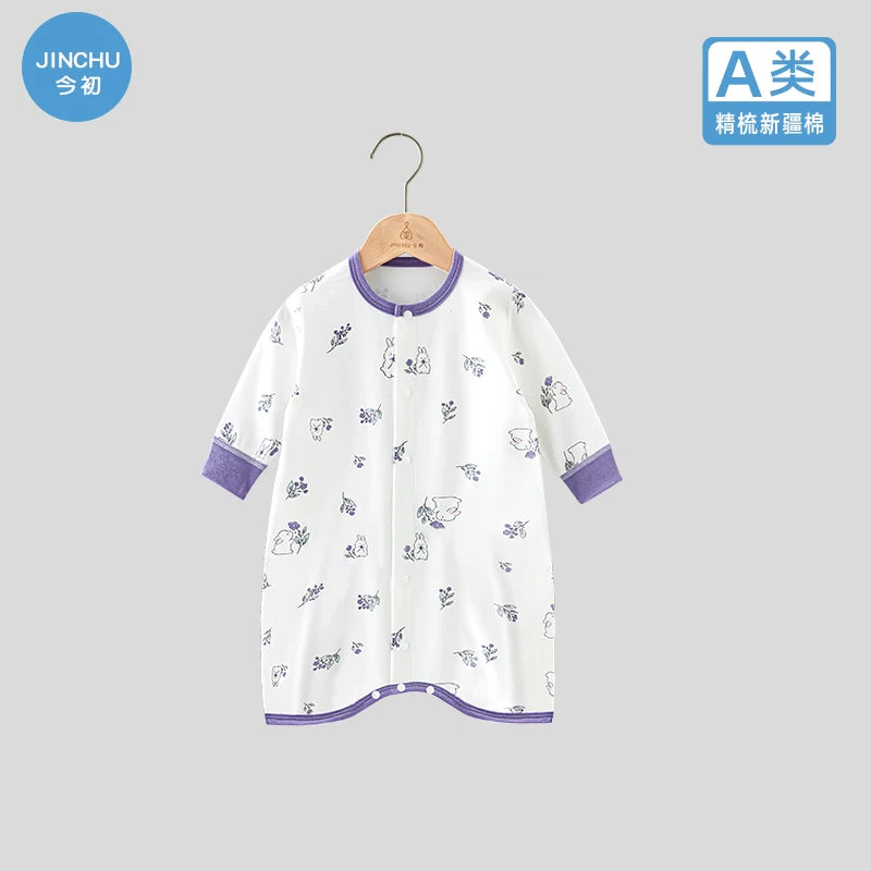 Körpə pijamaları, yaz və payız üslubunda, təmiz pambıqdan, qalınlaşdırılmış, zərbəyə davamlı körpə gecə geyimi, oğlan və qızlar üçün uzunqol bodi.
