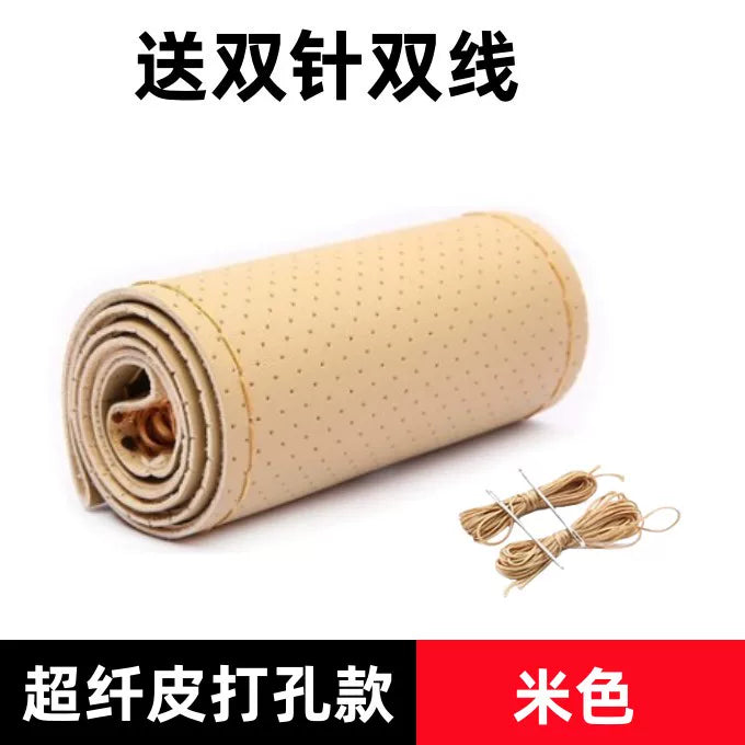 2006/2007/2008/2009/2010/2012/2013-cü illərdə istehsal olunmuş köhnə Toyota Reiz, Camry və Corolla modelləri üçün əl ilə tikilmiş sükan örtüyü.