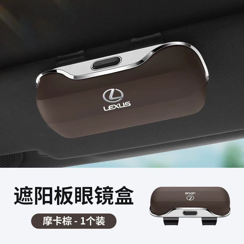 Lexus ES avtomobil günəş eynəyi qutusu, RX/NX/IS/CT/LS/GX günəş eynəyi saxlama qutusu, günəş eynəyi klipi
