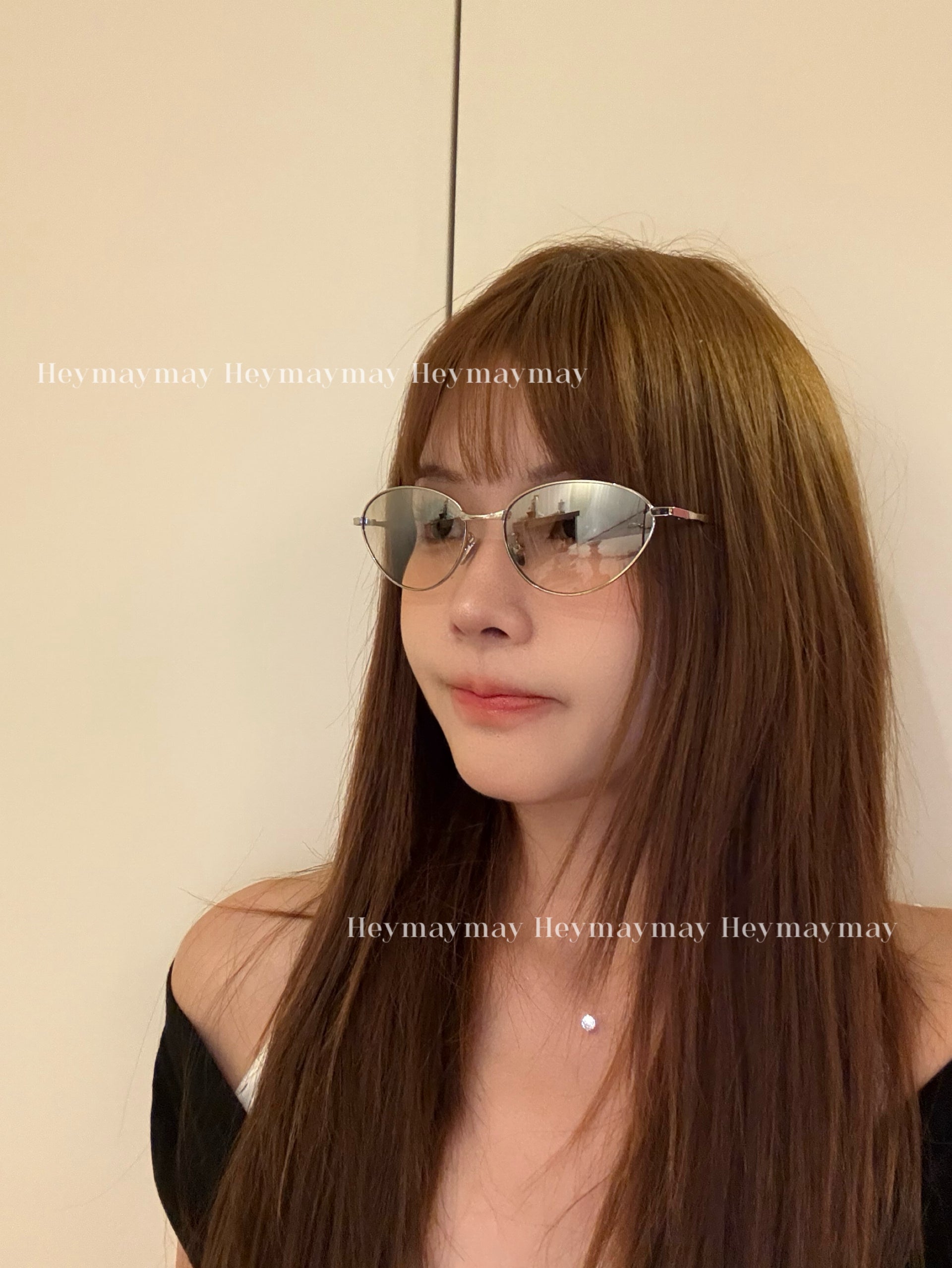heymaymay Koreya retro metal pişik gözü günəş eynəyi UV qoruma ilə yeni fərdiləşdirilmiş küçə stili günəş eynəyi