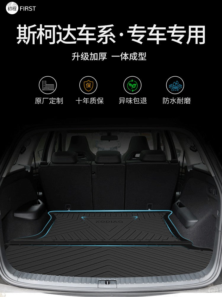TPE Skoda Superb, Kodiaq GT, Octavia, Rapid, Fabia, Kamiq, Yeti trunk mat/tailgate mat