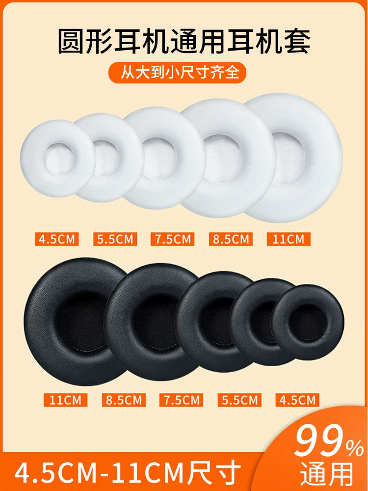 Universal dəyirmi qulaqlıq süngər qapağı 45 50 55 60 70 80 90 100 105 110MM qulaqlıq örtüyü İnternet kafe İnternet kafe başlıqlı şəbəkəli telefon qulaqlığı qulaqlıq örtüyü qulaqlıq süngər qapağı