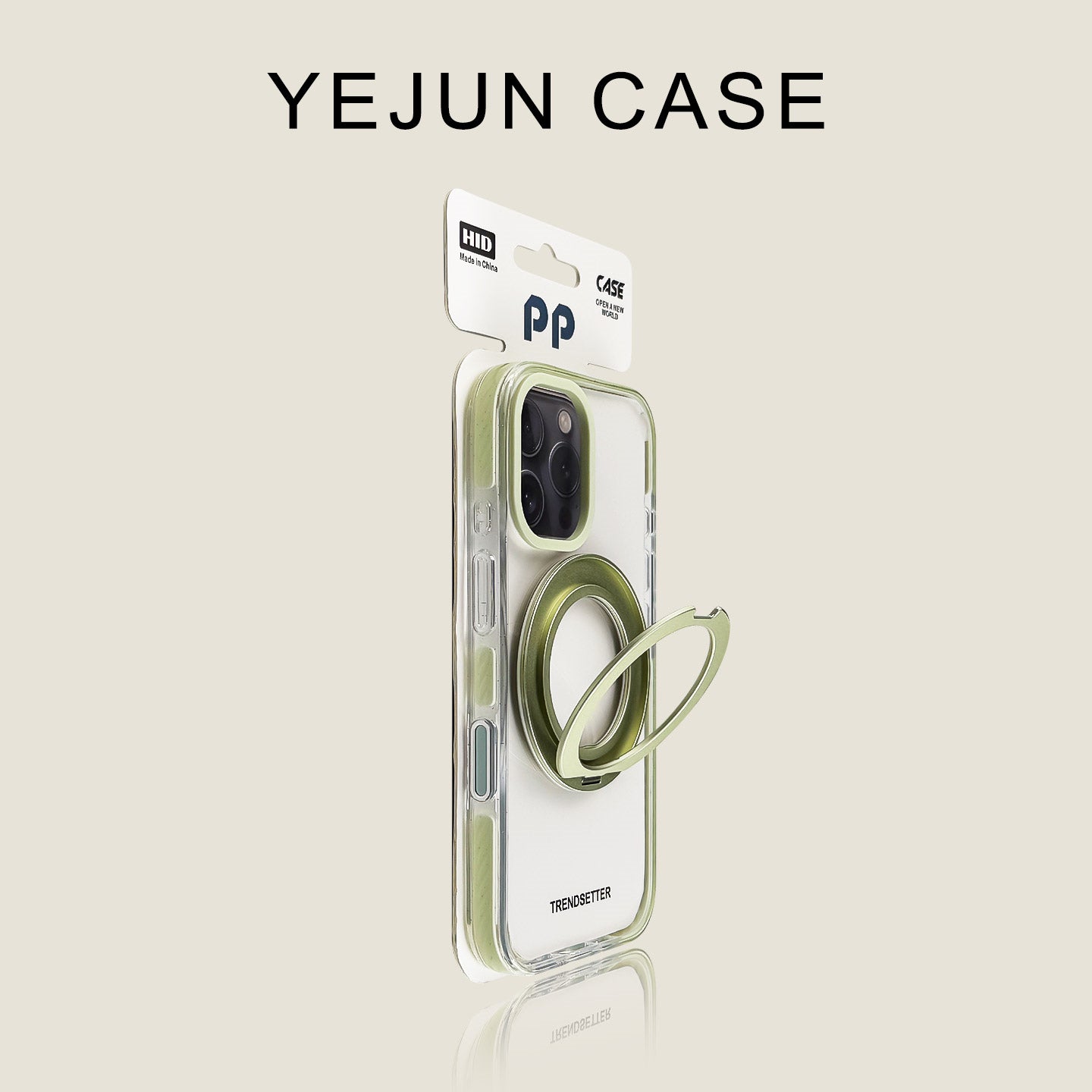 Yejun Apple 16 mobil telefon qutusu, yağlı yaşıl yan parıltı, iphone16promax maqnit stend, şəffaf 15pro anti-düşmə 14 yüksək səviyyəli sensasiya 13 moda brend yüngül lüks internet ünlü 16plus üçün uyğundur