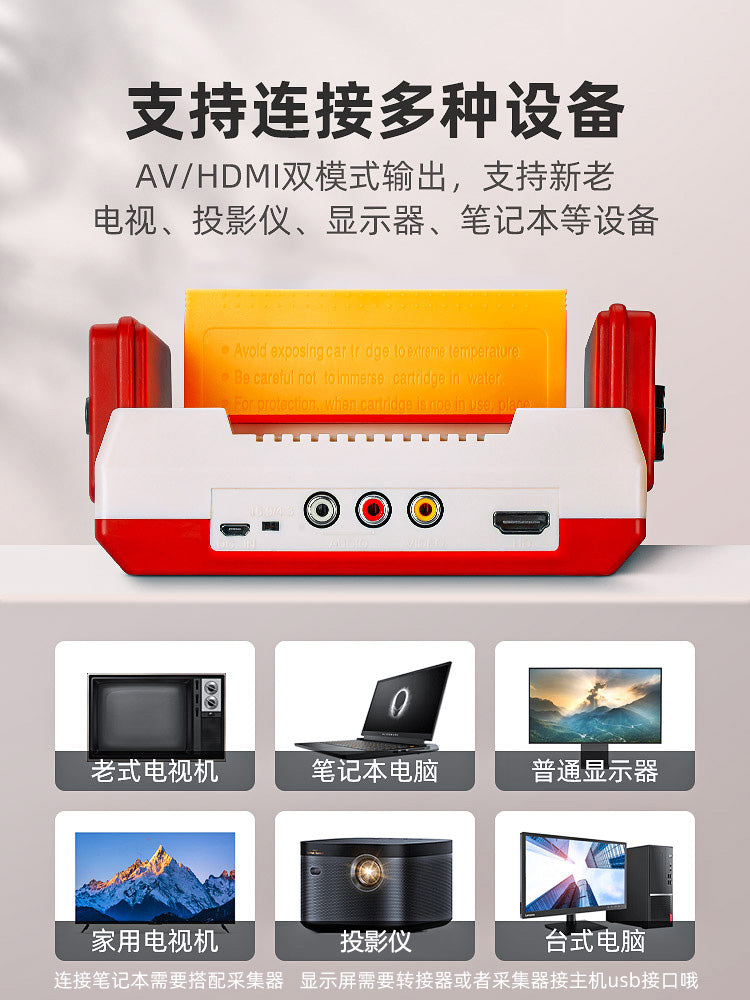 Xiaobawang D99 qırmızı və ağ oyun konsolu TV 2026 yeni yüksək dəqiqlikli kart ev 4K retro FC uşaq klassik nostalji yeni köhnə dəbli uşaqlıq açarı uşaqlar üçün ad günü hədiyyəsi