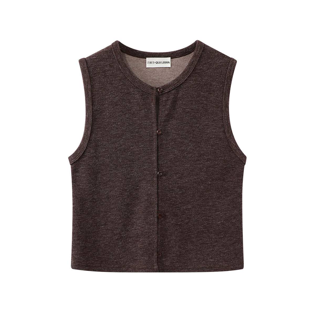 Cholisa Koreya üslubunda erkən payız şık yüksək səviyyəli kostyum qadın jilet qatlı əsaslı trikotaj iki hissəli dəst