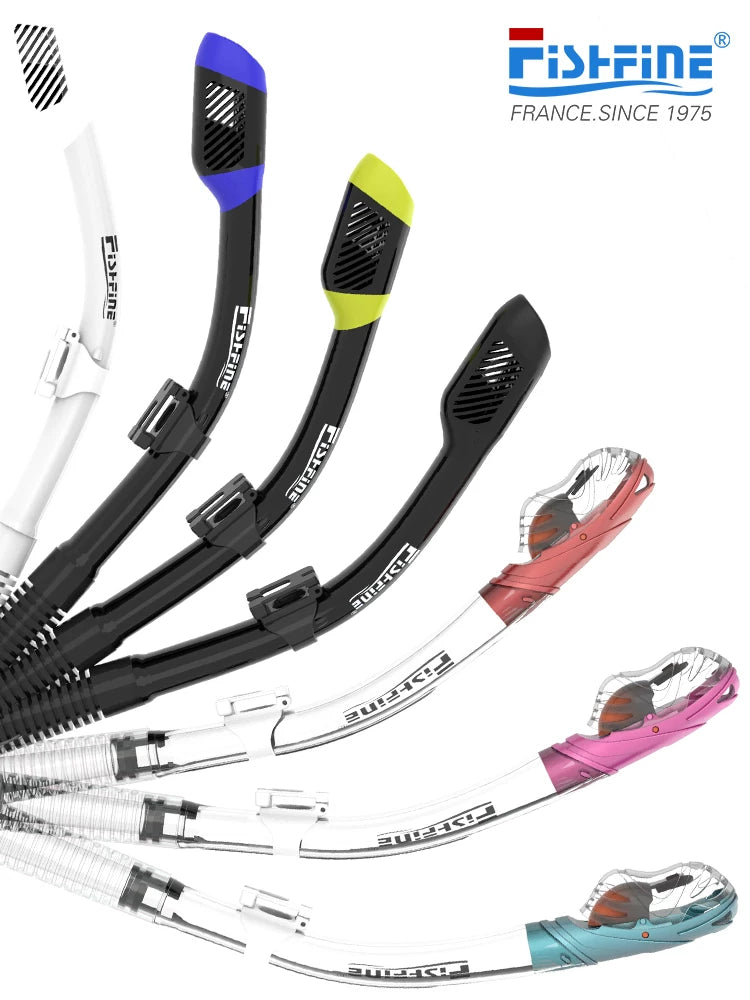 Fransız pulsuz üzgüçülük məşqi ön respirator avadanlığı dərin snorkeling Sambo sualtı dalğıc tam quru nəfəs borusu