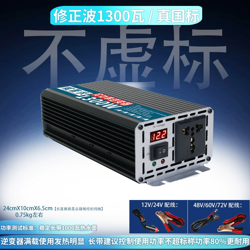 Saf Sinus Dalğası İnverteri 12v24v-dən 220V-ə qədər Avtomobilə quraşdırılmış Yüksək Güclü 48 V60v72 Neytral Əks Gərginlik