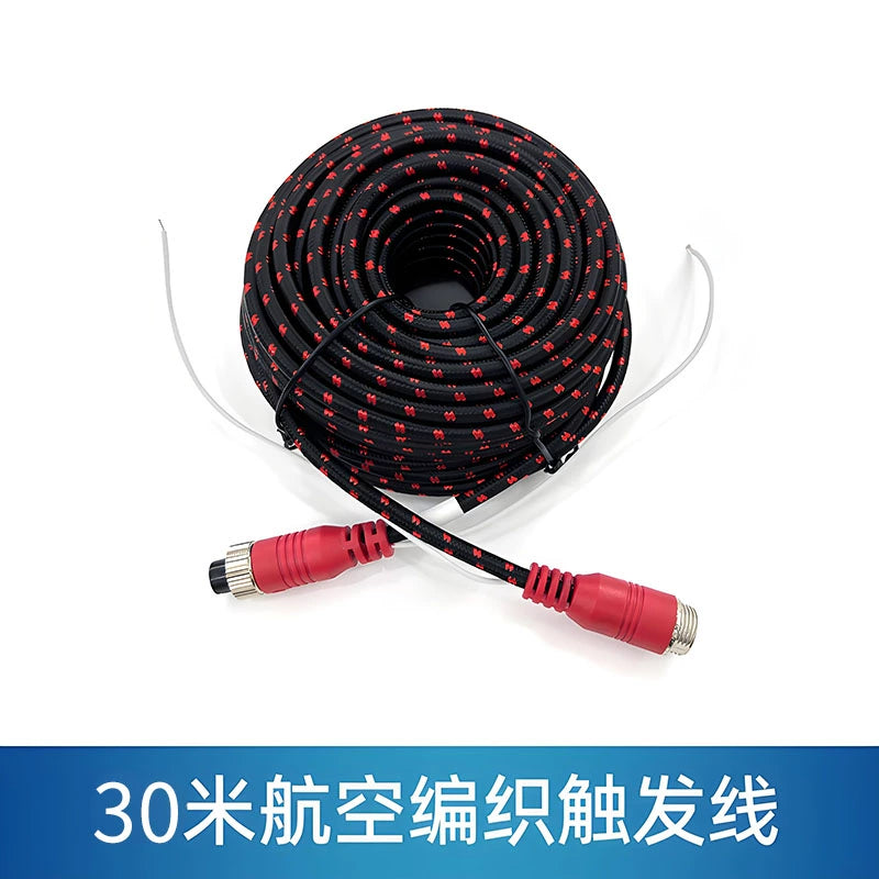 Yük Vasitəsinə Quraşdırılmış 4 Nüvəli Aviasiya Dörd Yönlü Müşahidə Treyleri Geri Dönən Şəkil Kamerası Video Kabel Antifriz Hörmə İpliyi