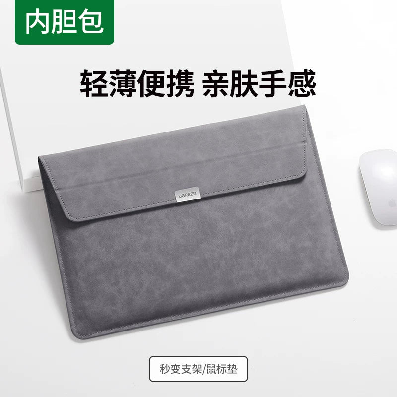 Green Alliance noutbuk üçün qol çantası macbook air 14 düymlük matebook 15 düymlük qoruyucu qol 16 düym 13.3 universal kompüter saxlama çantası