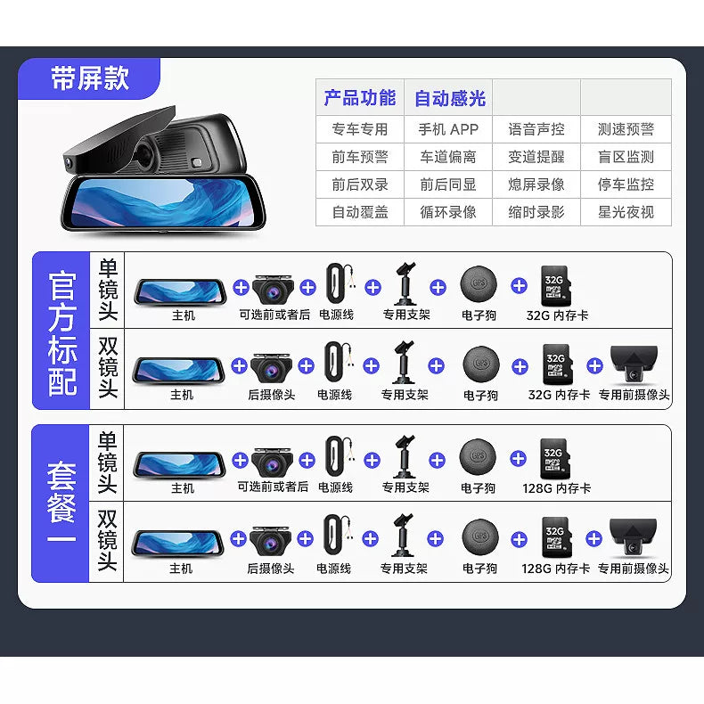 Roewe RX5/RX3/i6 plus/ei5 Keleway IMAX8 Xüsusi Yayım Mediası Avtomobil Dash Cam - Naqil tələb olunmur