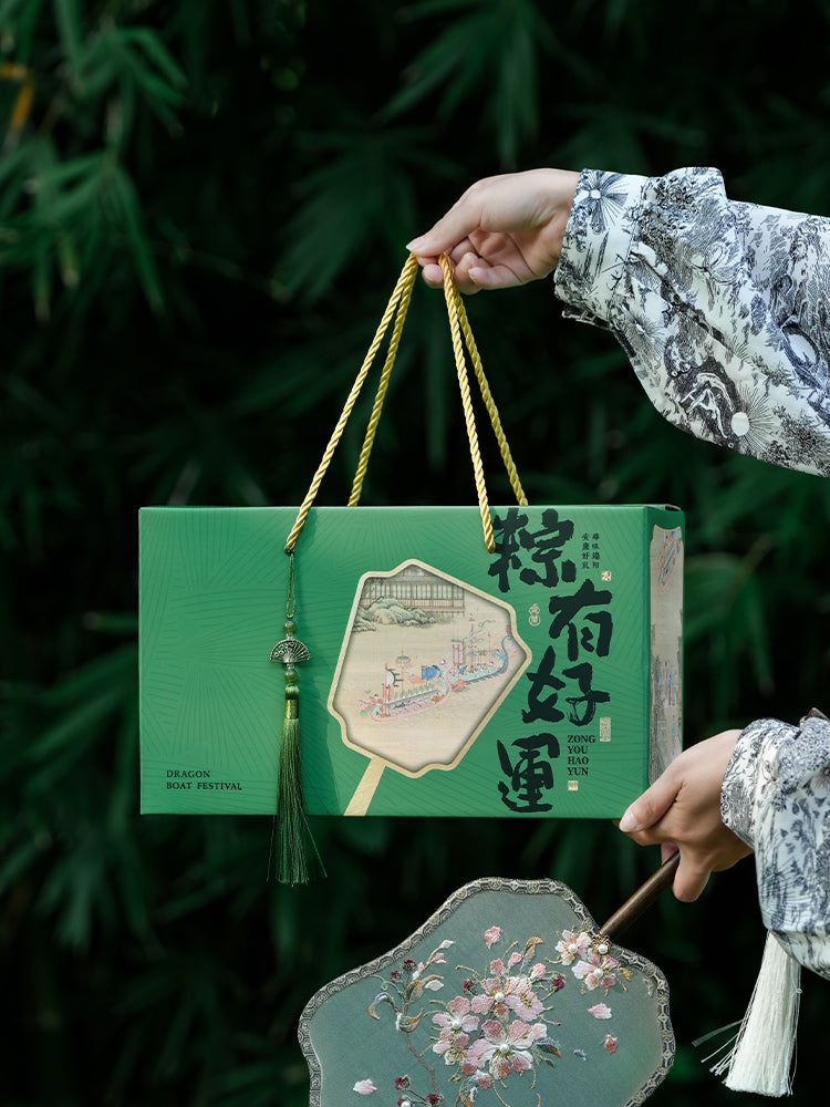 2026 Yeni Əjdaha Qayıq Festivalı Zongzi Hədiyyə Qutusu Boş Qutu Yüksək səviyyəli Milli Stil Qablaşdırma Qutusu Xəmir Xəmiri Duzlu Ördək Yumurtası Əjdaha Qayığı Festivalı Hədiyyə Qutusu