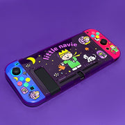 Flüoresan bənövşəyi kiçik şahzadə Nintendo switch2 üçün uyğundur qoruyucu qutu parçalanmış yumşaq qabıqlı anti-paxıl cizgi filmi oled stili