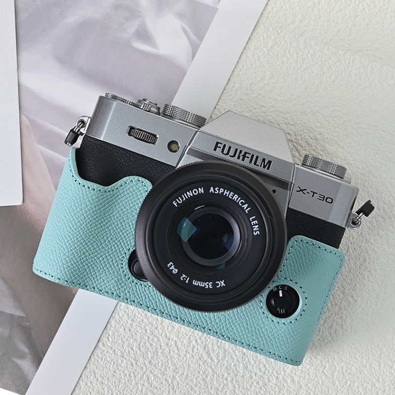 Fuji XT30 3-cü nəsil XT5 kamera çantası XT50 qabıq XM5 həqiqi dəri XS20 qoruyucu qutu X100VIXE5 üçün uyğundur