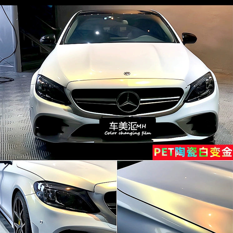 Pethuayue Pudra Rəng Dəyişən Film Tam Avtomobil Qapağı Fantaziya Vulkanik Kül Avtomobil Filmi Rəng Dəyişən Parlaq Qara Tpu Görünməz Avtomobil Filmi