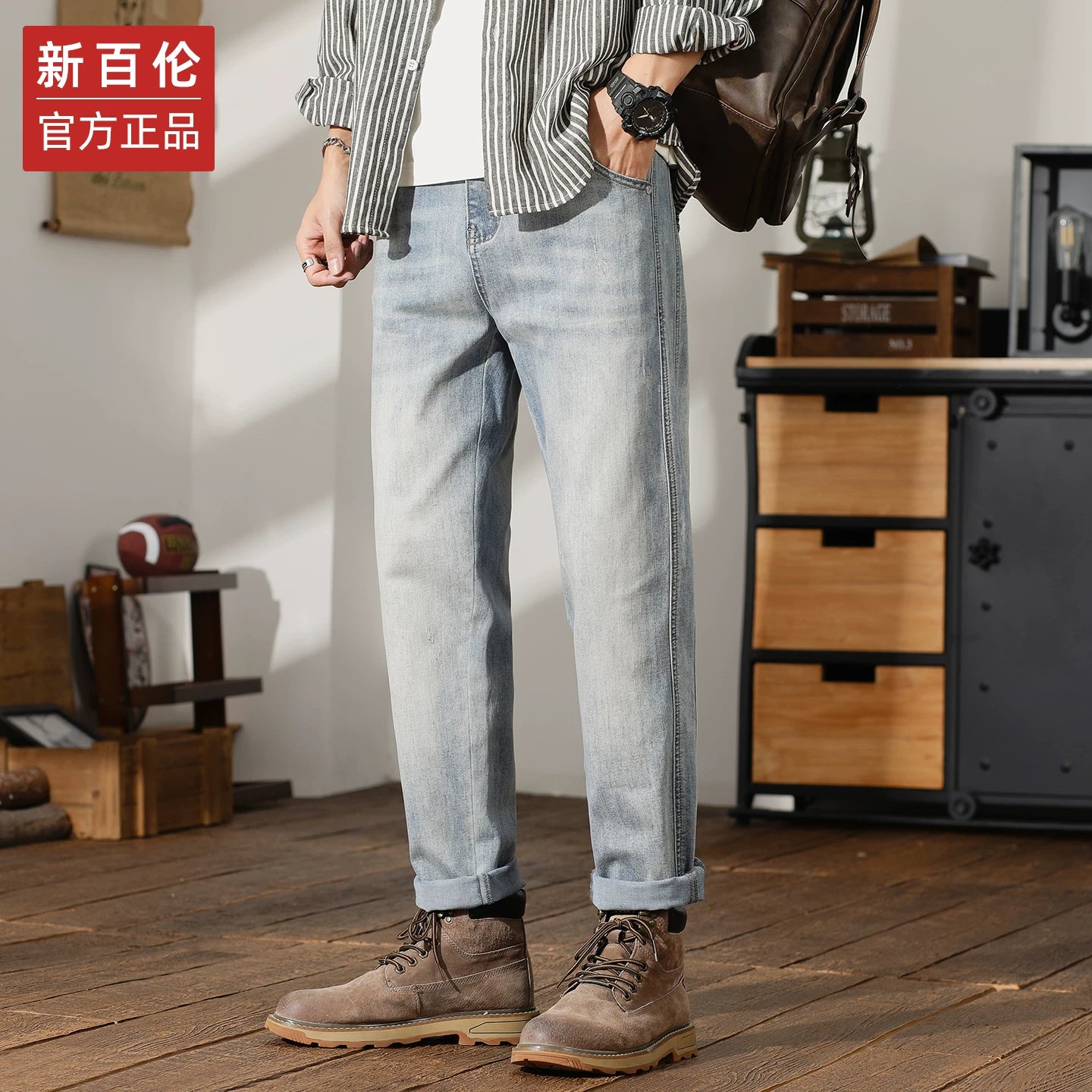 New Balance Kişilər üçün Düz Ayaqlı Boş Fit Qısa Hərəm Şalvarı, Yaz/Payız Mövsümü, 2025 Yeni Model