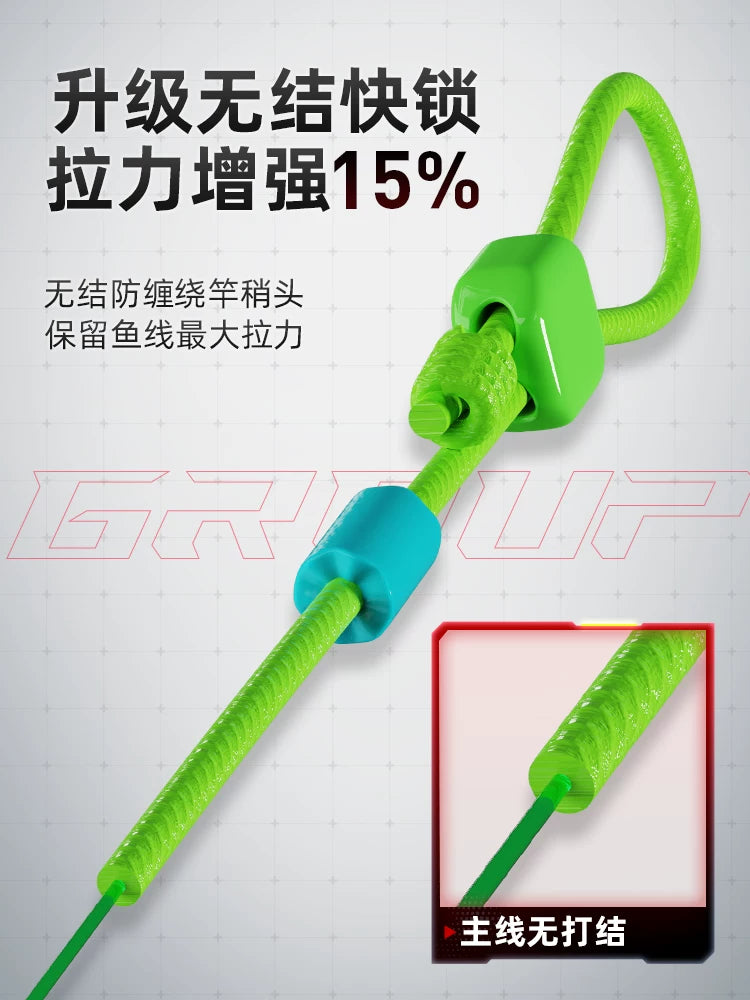 Chuangwei Lingtian balıqçılıq xətti komponent dəsti orijinal bağlanmış balıqçılıq əsas xətti idxal edilmiş super güclü gərginlik platforması balıq ovu aləti