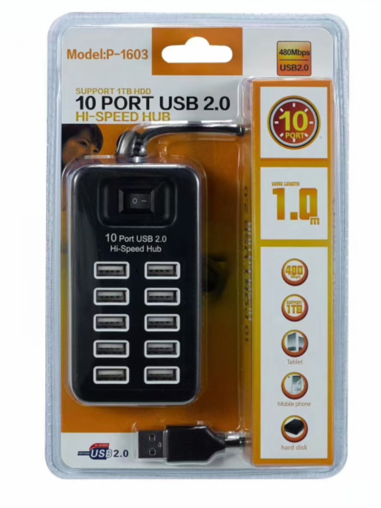 USB ayırıcı bir-dörd yeddi bir-on çevirici yüksək sürətli genişləndirmə 10 port HUB hub HUB genişləndirici