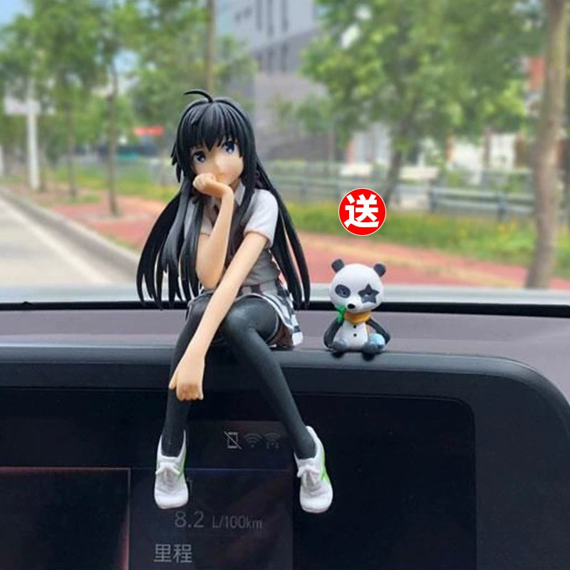 Anime One Piece Avtomobil Dekorasiyası Gülən Üz Lüffi Zoro Əl işi İnternet Məşhur Avtomobilin Mərkəzi Konsolu Daxili Dekorasiya Kuklası