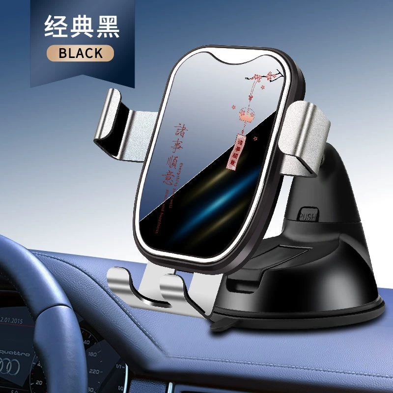 2024 New Car Phone Holder, Universal Suction Cup Navigation Mount, Gravity Controlled Phone Holder