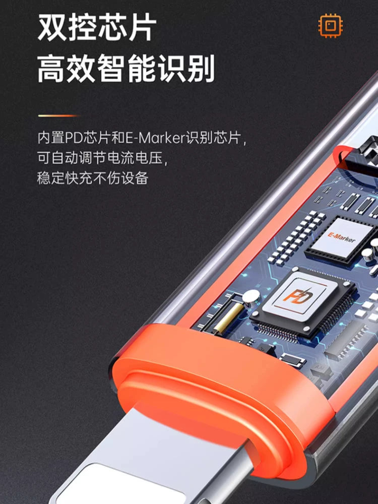 Maiduoduo adapteri Lightning to Typec məlumat kabeli üçün mobil telefon planşetini dolduran ikisi birdə çevirici
