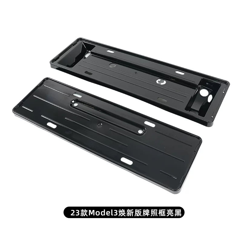 Applicable to Tesla Model 3 Y license plate frame, carbon fiber texture, Y accessories, new energy vehicle frame, license plate frame, Y modification artifact