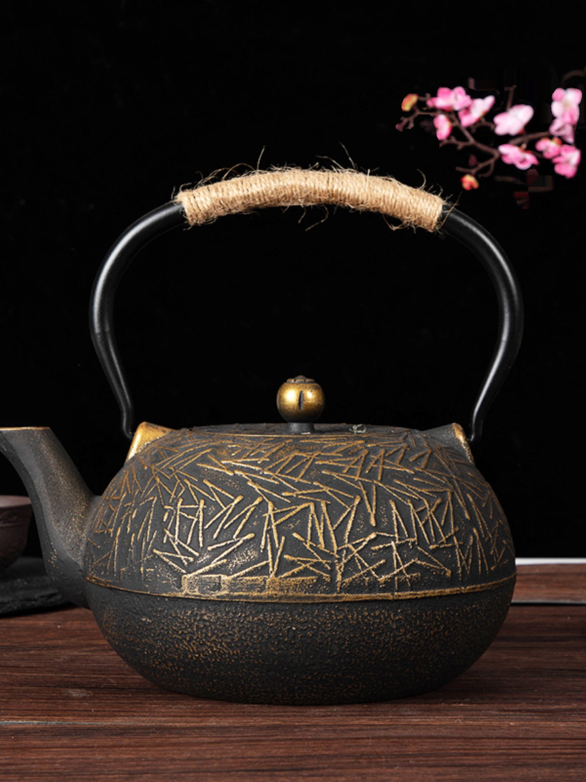 Jinjingtang çuqun çaydanı, çuqun çaydanı, çaydanı, çaydanı, karbon sobası, elektrik keramika sobası, çaydanı