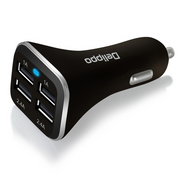 Smart car charger, fast charging, 1 to 4 USB, special multi-function car charger for car, cigarette lighter adapter.