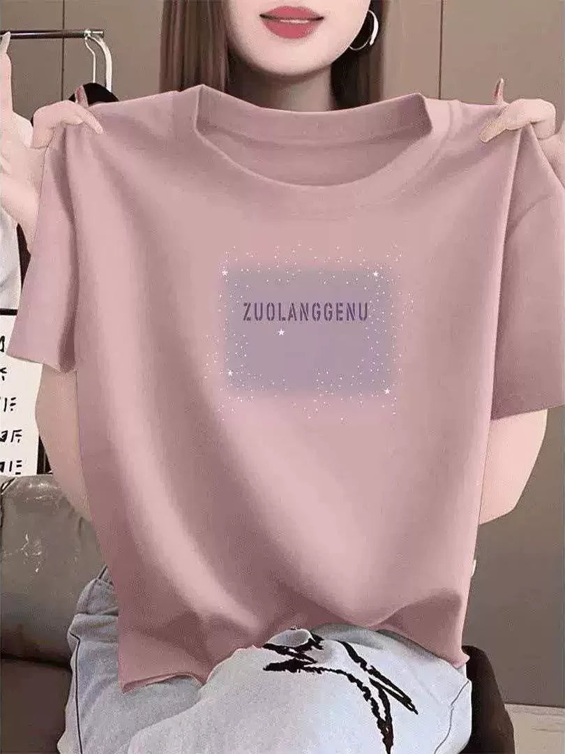 Ağacdələn təmiz pambıq Xia Xin orijinal Koreya üslubu ins üslubunda sarı ağ retro dəbli qısaqol qadın köynək alt paltarı