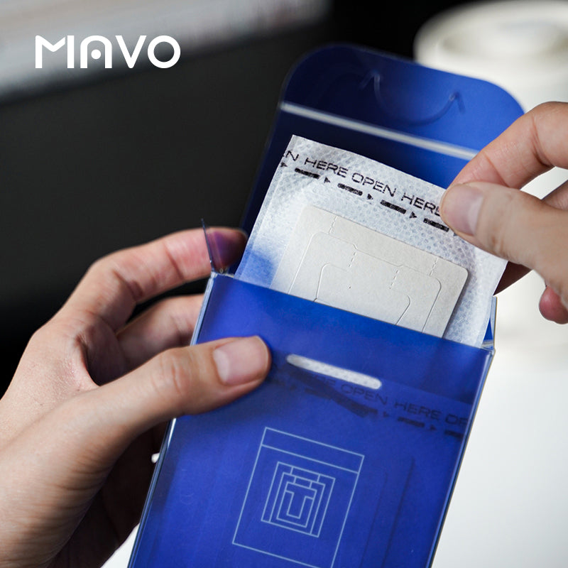 MAVO qulaqdan asılan filtr kağızı qəhvə filtr kağızı qəhvə filtr çantası əl ilə dəmlənən filtr kağızı asılan qulaq çantası qəhvə filtri